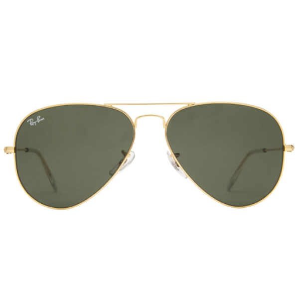 RayBan Gold Aviator Front
